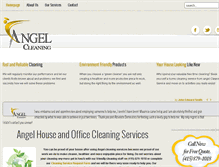 Tablet Screenshot of angelcleaningservice.net